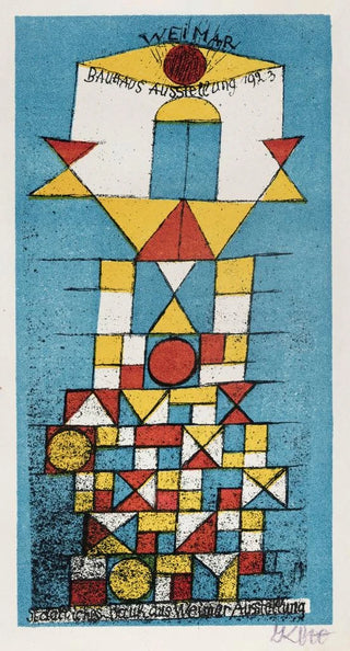 Paul Klee - Postcard on the occasion of the Lofty person exhibition in Bauhaus.webp