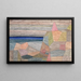 Promontoire Ph - Paul Klee — inramlat konstverk på väggen