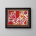 Rumeur - Paul Klee — inramlat konstverk på väggen