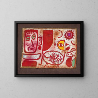 Rumeur - Paul Klee — inramlat konstverk på väggen