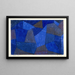 Rochers la nuit - Paul Klee — inramlat konstverk på väggen