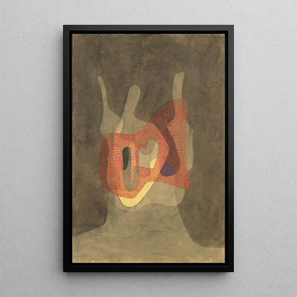 Protectrice - Paul Klee — inramlat konstverk på väggen