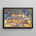 Forme stricte de montagne, montagne cristalline - Paul Klee — inramlat konstverk på väggen