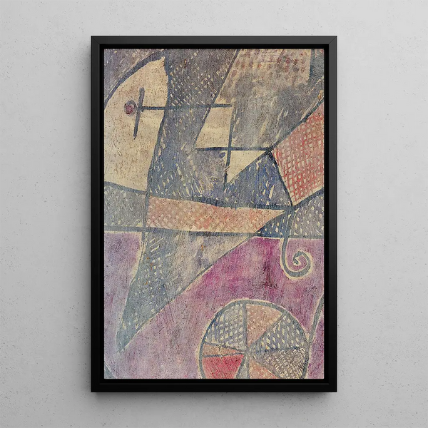 Stad slagen - Paul Klee — inramlat konstverk på väggen