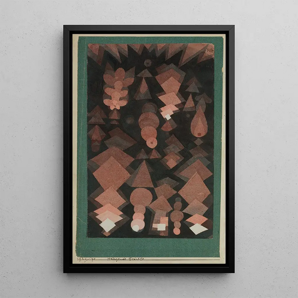 Frukt hängande - Paul Klee — inramlat konstverk på väggen