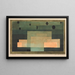 Le firmament au-dessus du temple - Paul Klee — inramlat konstverk på väggen