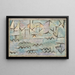 Le Rhin à Duisbourg - Paul Klee — inramlat konstverk på väggen
