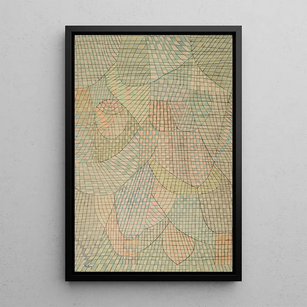 Voilé - Paul Klee — inramlat konstverk på väggen