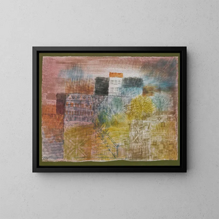 ant-printemps - Paul Klee — inramlat konstverk på väggen