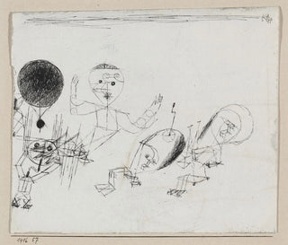med punkten - Paul Klee — vy av konstverket