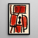 Serrurier - Paul Klee — inramlat konstverk på väggen