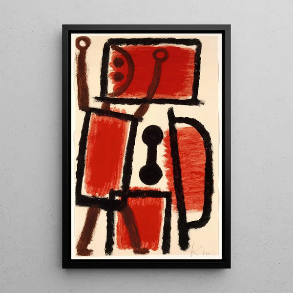 Serrurier - Paul Klee — inramlat konstverk på väggen