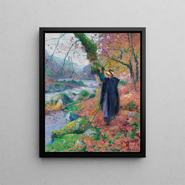 Paul Madeline - Paysanne Au Bord De La Riviere.webp