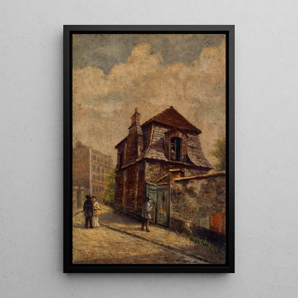 Le Pavillon de chasse de M. de Jullienne, ruelle des Gobelins - Paul Martellière — inramlat konstverk på väggen