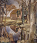Oxenbridge-äng - Paul Nash — vy av konstverket