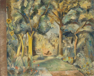 Le jardin à Meadle - Paul Nash — vy av konstverket