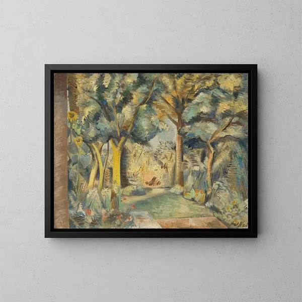 Le jardin à Meadle - Paul Nash — inramlat konstverk på väggen