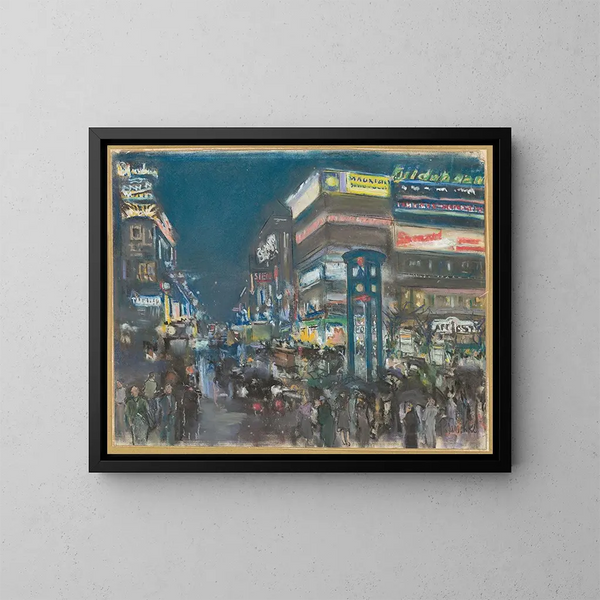 Potsdamer Platz - Paul Paeschke — inramlat konstverk på väggen
