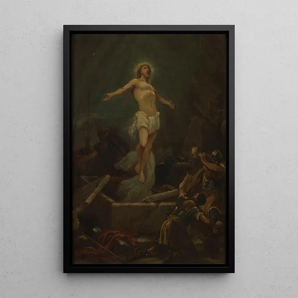 La Résurrection de Jésus-Christ - Paul Philippoteaux — inramlat konstverk på väggen