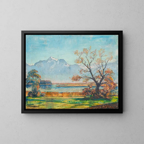 Ambiance automnale au Chiemsee - Paul Roloff — inramlat konstverk på väggen