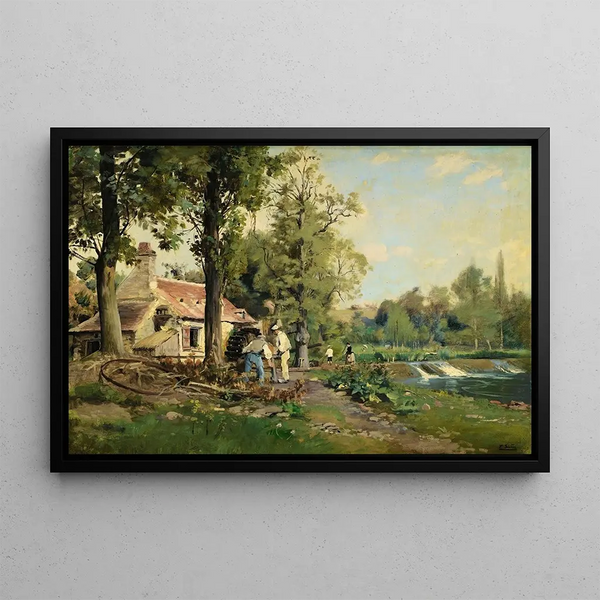 Paul San - Two Men By A Mill.webp