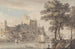 Ett slott vid en flod - Paul Sandby — vy av konstverket