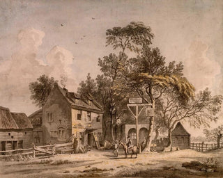 En värdshus - Paul Sandby — vy av konstverket