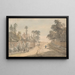 Bayswater, London - Paul Sandby — inramlat konstverk på väggen