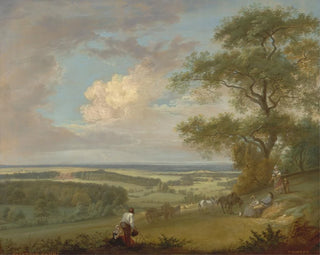 Hackwood Park, Hampshire - Paul Sandby — vy av konstverket
