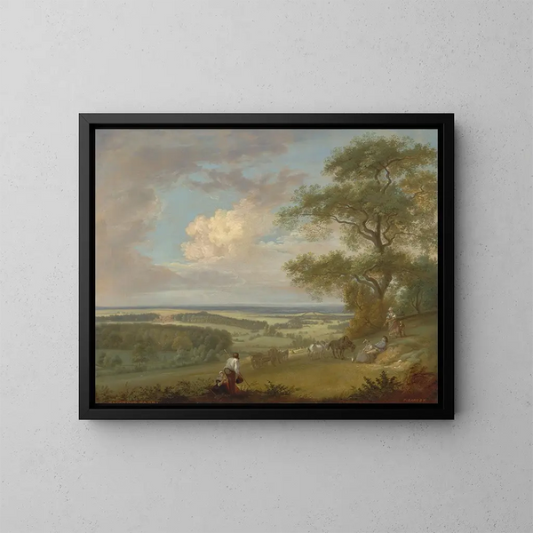 Hackwood Park, Hampshire - Paul Sandby — inramlat konstverk på väggen