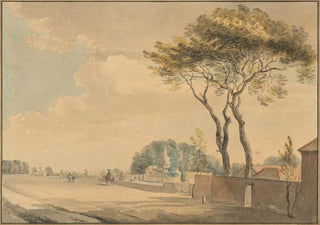 Paul Sandby - South east view of the grounds of Sir John Elwills house Elvills Englefield Green near Egham Surrey.webp