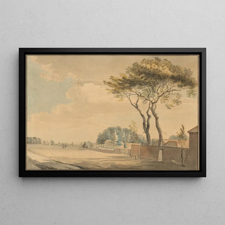 Paul Sandby - South east view of the grounds of Sir John Elwills house Elvills Englefield Green near Egham Surrey.webp