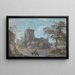 L'Entrée du château de Chepstow - Paul Sandby — inramlat konstverk på väggen