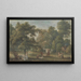 Le Jardin de la maison de Thomas Sandby à Englefield Green près de Windsor - Paul Sandby — inramlat konstverk på väggen
