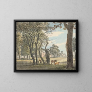 Hyde Park-ladugården - Paul Sandby — inramlat konstverk på väggen
