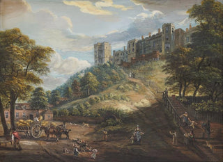 Les Cent Marches du Château de Windsor - Paul Sandby — vy av konstverket