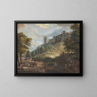 Les Cent Marches du Château de Windsor - Paul Sandby — inramlat konstverk på väggen