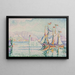 Antibes, förmiddag - Paul Signac — inramlat konstverk på väggen