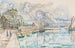 Barfleur, le port - Paul Signac — vy av konstverket