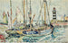Båtar i hamnen på ön Groix - Paul Signac — vy av konstverket
