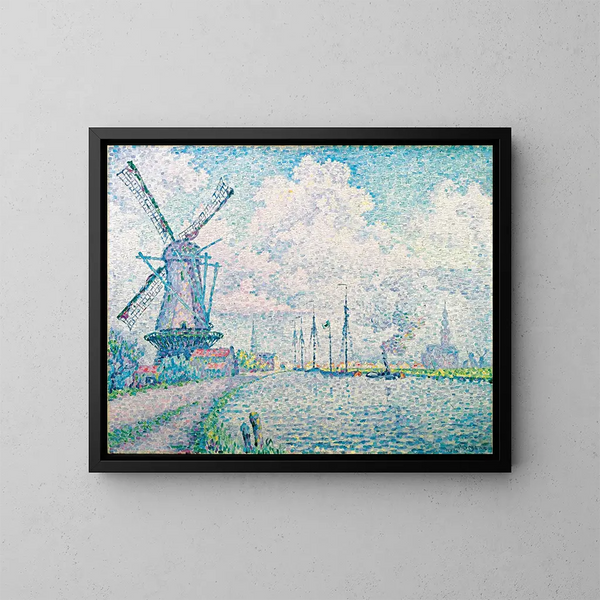 Canal d'Overschie - Paul Signac — inramlat konstverk på väggen