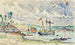 Cathrin Lancre Mouillage de Kermarquer Embouchure du Trieux - Paul Signac — vy av konstverket