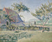 Le Château dans la prairie - Paul Signac — vy av konstverket