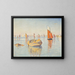 Concarneau i morgonens lugn - Paul Signac — inramlat konstverk på väggen