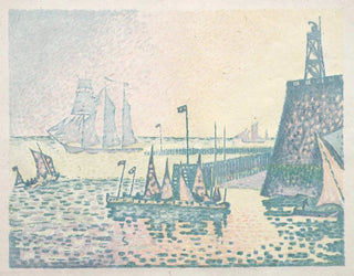 Kväll vid kajen i Vlissingen - Paul Signac — vy av konstverket