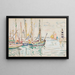 Groix - Paul Signac — inramlat konstverk på väggen