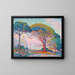 La Baie de Saint-Tropez - Paul Signac — inramlat konstverk på väggen
