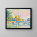 La Cité Paris - Paul Signac — inramlat konstverk på väggen