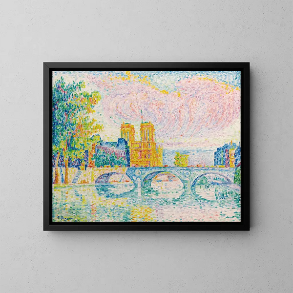 La Cité Paris - Paul Signac — inramlat konstverk på väggen