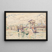 Le Pont de Bourg-Saint-Andéol - Paul Signac — inramlat konstverk på väggen